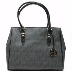 MICHAEL Michael Kors Dark Gray/Black Logo Tote